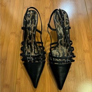 Dolce & Gabbana Women’s Black & Leopard Kitten Heels